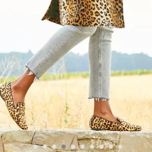 • Birdies • THE STARLING Skip On Loafer ShoesCheetah Calf Hair 8
