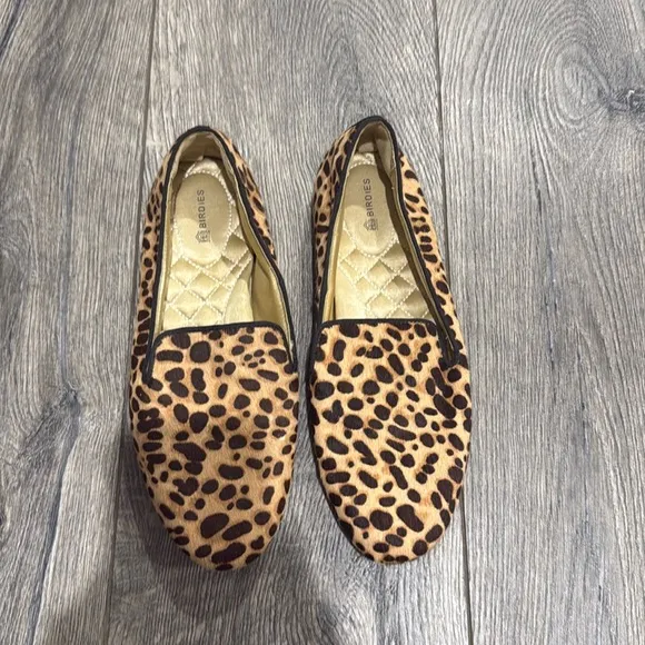 • Birdies • THE STARLING Skip On Loafer ShoesCheetah Calf Hair 8