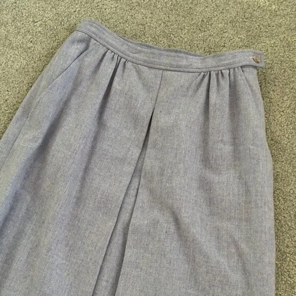 - Pendleton Pleated Pure Virgin Wool Long Skirt Winter Vintage Sz 6  - 1I2269
