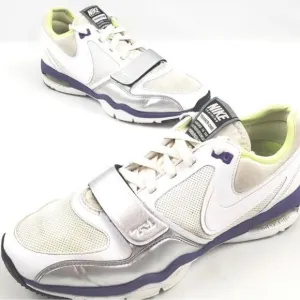 2011 Nike Trainer One Air Max Shoes 8.5 white lime purple