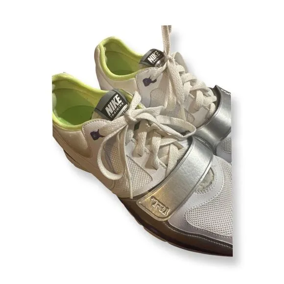 2011 Nike Trainer One Air Max Shoes 8.5 white lime purple
