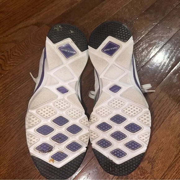 2011 Nike Trainer One Air Max Shoes 8.5 white lime purple