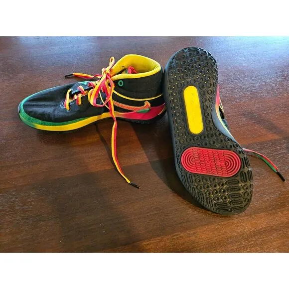 2020-Nike KD 13 Rasta Jamaican Kevin Durant Sneaker #DC0010-001 Size 8.5