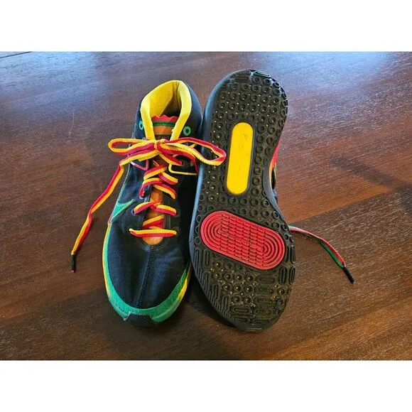 2020-Nike KD 13 Rasta Jamaican Kevin Durant Sneaker #DC0010-001 Size 8.5