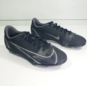 5Y Nike Mercurial Junior Youth Vapor 14 club FG MG GS Black Grey Soccer cleats
