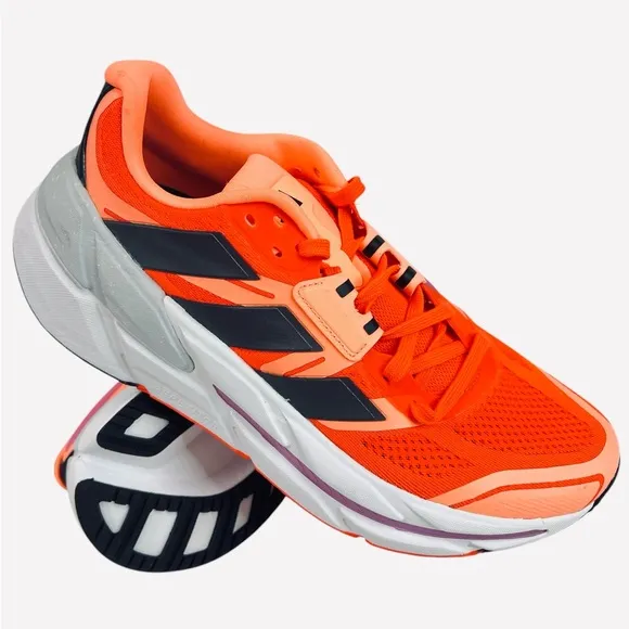 Adidas Adistar CS Running Shoes Impact Orange/Night Metallic GY1698 Size 9