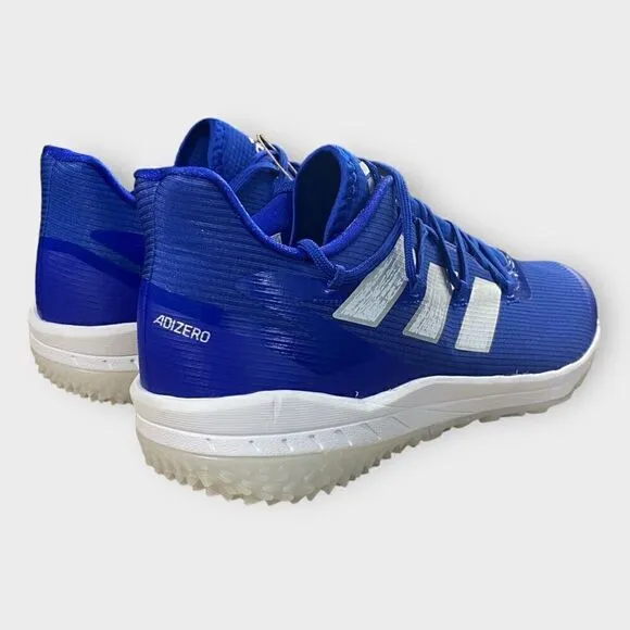 Adidas Adizero Afterburner 8 Baseball Turf Shoes Blue FZ4231 Mens size 12 New