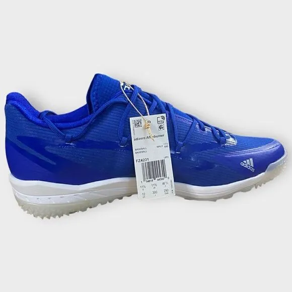 Adidas Adizero Afterburner 8 Baseball Turf Shoes Blue FZ4231 Mens size 12 New