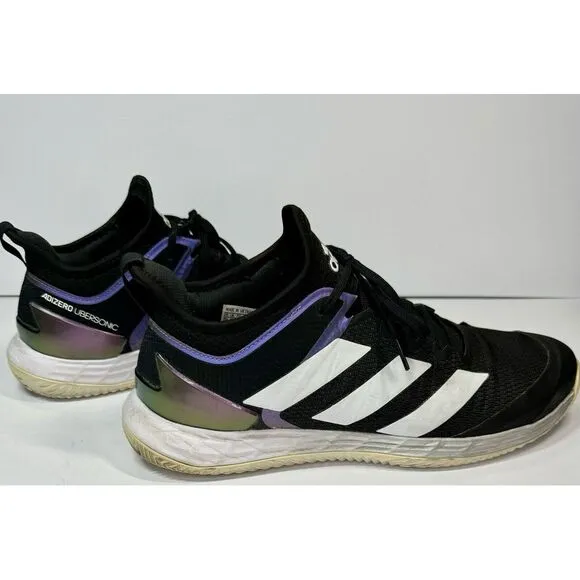 Adidas Adizero Ubersonic‎ 4 CLAY Black Iridescent Tennis FX1372 Sz 11.5 Mens
