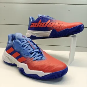 Adidas Barricade Clay Lucid Blue Solar Red HQ8424 Tennis shoes Sneakers Men's 8