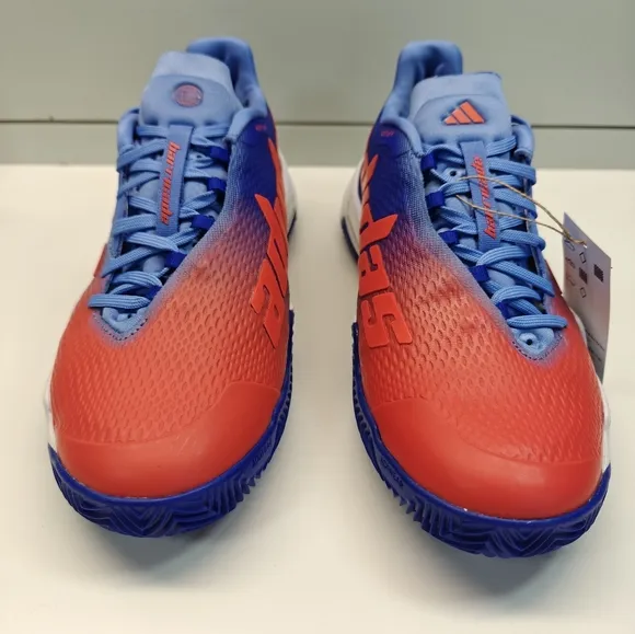 Adidas Barricade Clay Lucid Blue Solar Red HQ8424 Tennis shoes Sneakers Men's 8