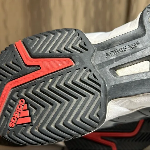 Adidas Barricade Court M Men's 10.5 B23042 Adiprene  Black Orange Athletic Shoes