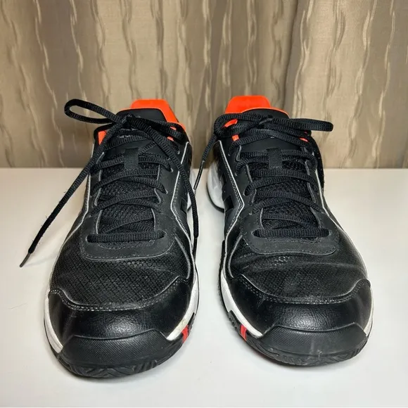 Adidas Barricade Court M Men's 10.5 B23042 Adiprene  Black Orange Athletic Shoes