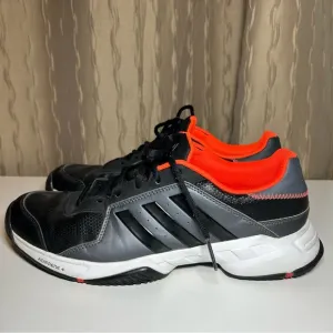 Adidas Barricade Court M Men's 10.5 B23042 Adiprene  Black Orange Athletic Shoes