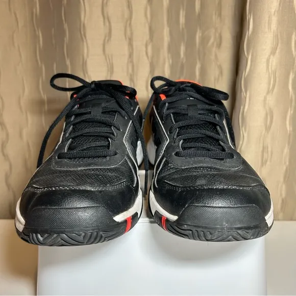 Adidas Barricade Court M Men's 10.5 B23042 Adiprene  Black Orange Athletic Shoes