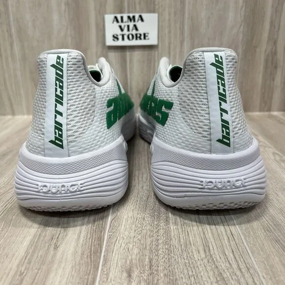 Adidas Barricade Grass Tennis Shoes White Green Black Men’s Size 12