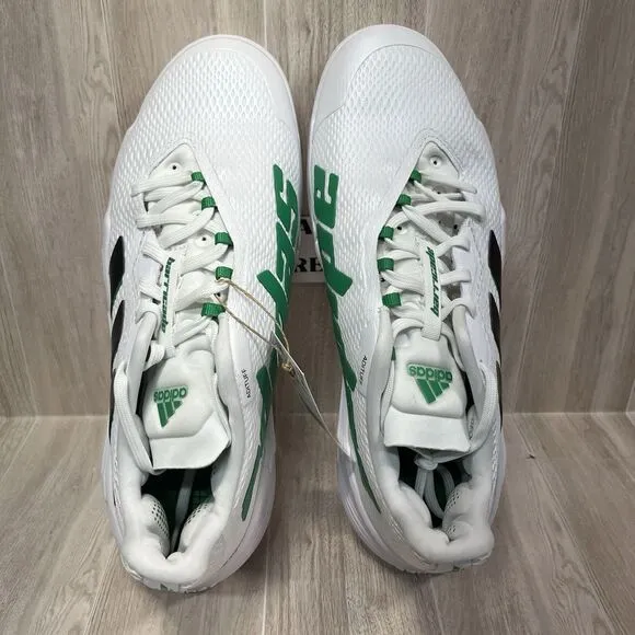 Adidas Barricade Grass Tennis Shoes White Green Black Men’s Size 12