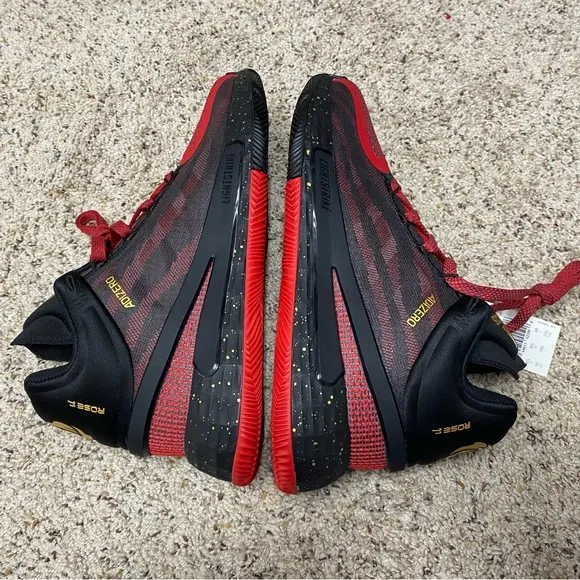 Adidas basketball shoes men’s 10 Derrick Rose 11 Red black sneakers nwt