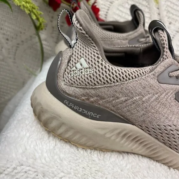 ADIDAS |  Beige 2016 AlphaBounce EM Men's Running Athletic Shoes
