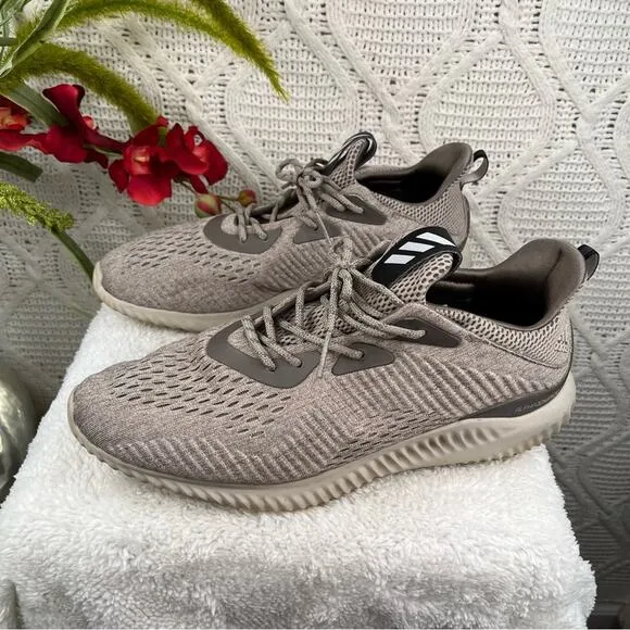 ADIDAS |  Beige 2016 AlphaBounce EM Men's Running Athletic Shoes