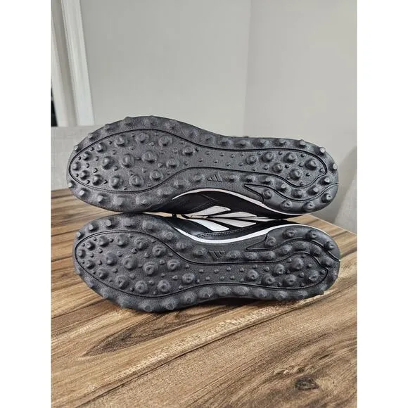 Adidas Copa Gloro TF Core Black/White Leather Turf Soccer Shoes- Mens Size 12