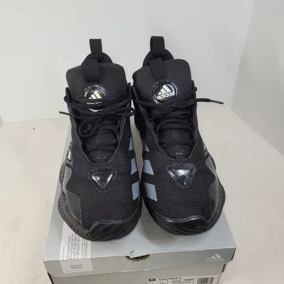 Adidas Court Vision Shoes Mens Sz 11.5 GY0691 Black Sneakers Athletic Sports