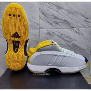 Adidas Crazy‎ 1 Lakers Home 2022 Kobe Bryant White Yellow Purple Mens Size 9.5