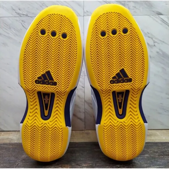 Adidas Crazy‎ 1 Lakers Home 2022 Kobe Bryant White Yellow Purple Mens Size 9.5