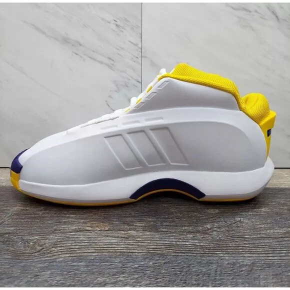 Adidas Crazy‎ 1 Lakers Home 2022 Kobe Bryant White Yellow Purple Mens Size 9.5