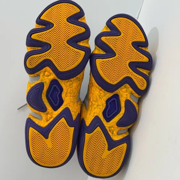 Adidas Crazy 8 Jeremy Lin PE Lakers Grey/Purple Men’s Rare Kobe Sneakers  -10