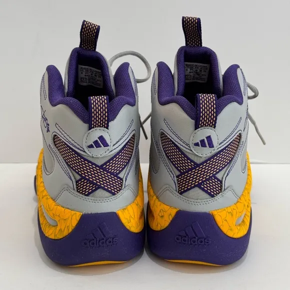 Adidas Crazy 8 Jeremy Lin PE Lakers Grey/Purple Men’s Rare Kobe Sneakers  -10