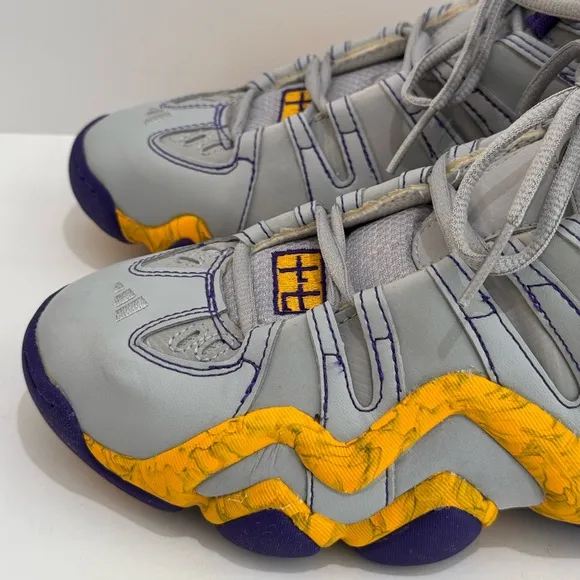 Adidas Crazy 8 Jeremy Lin PE Lakers Grey/Purple Men’s Rare Kobe Sneakers  -10