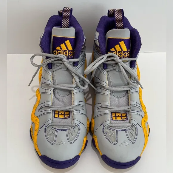 Adidas Crazy 8 Jeremy Lin PE Lakers Grey/Purple Men’s Rare Kobe Sneakers  -10