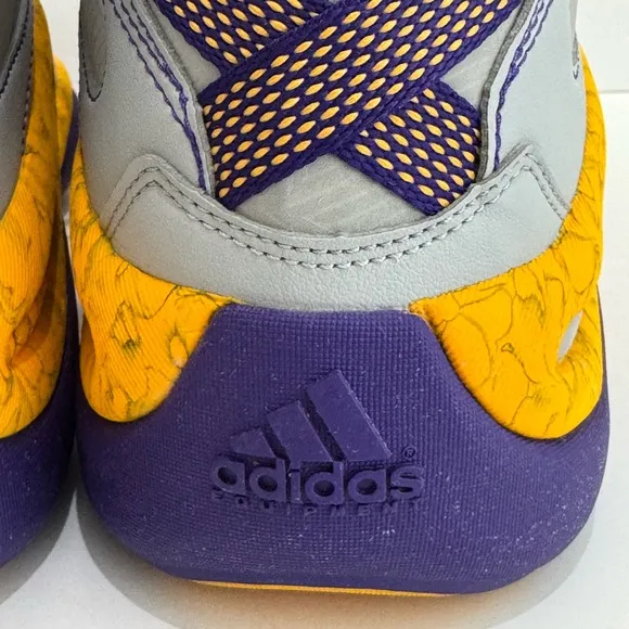 Adidas Crazy 8 Jeremy Lin PE Lakers Grey/Purple Men’s Rare Kobe Sneakers  -10