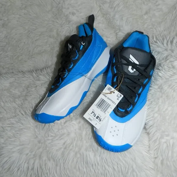 Adidas Dame Certified 2 Low ‘Blue Rush White’ Mens 7.5🆕⌚🏃🏻📦⚡🚚