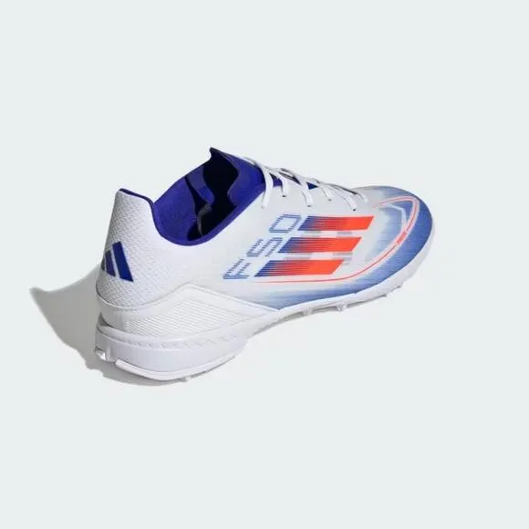 Adidas F50 League IF1343 Unisex White Solar Red Blue Turf Soccer Shoes TF2627