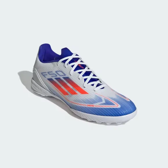 Adidas F50 League IF1343 Unisex White Solar Red Blue Turf Soccer Shoes TF2627