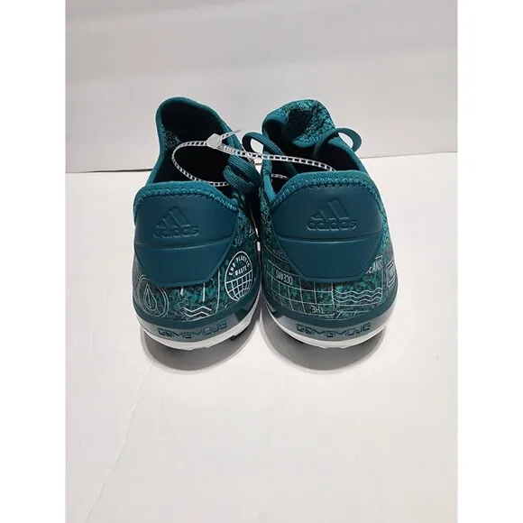 Adidas Gamemode Knit PB FG Mens Soccer Cleats Shoes Aqua Blue Athletic Size 5.5