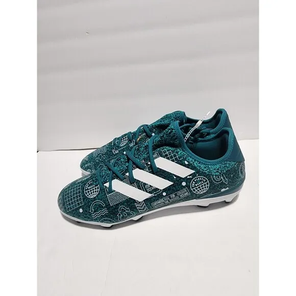 Adidas Gamemode Knit PB FG Mens Soccer Cleats Shoes Aqua Blue Athletic Size 5.5