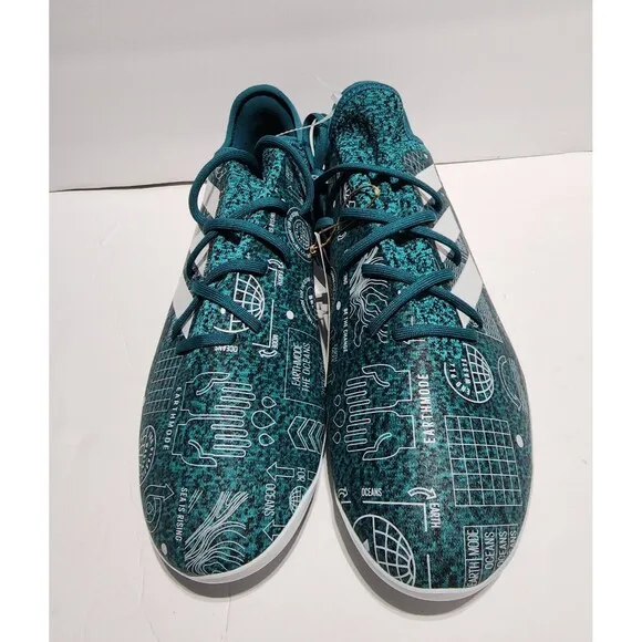 Adidas Gamemode Knit PB FG Mens Soccer Cleats Shoes Aqua Blue Athletic Size 5.5
