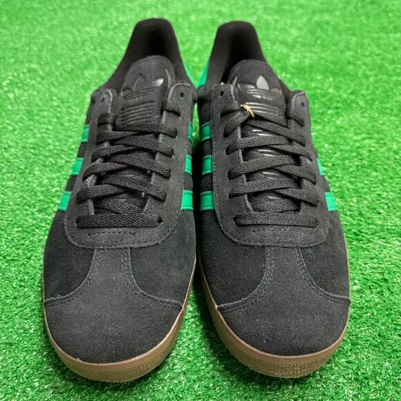 Adidas Gazelle Black Court Green Mens Shoes JH5394 NEW Multi Sz