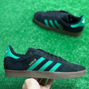 Adidas Gazelle Black Court Green Mens Shoes JH5394 NEW Multi Sz