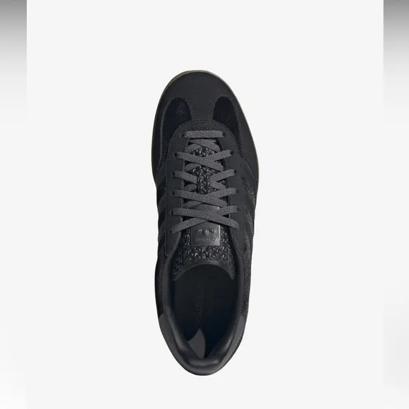 Adidas Gazelle Indoor Sneakers in Black/Grey/Carbon Velvet