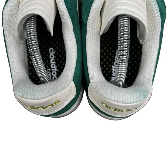 Adidas Grand Court Alpha Collegiate Green White Gold Shoes ID8853 Women's Sz 11