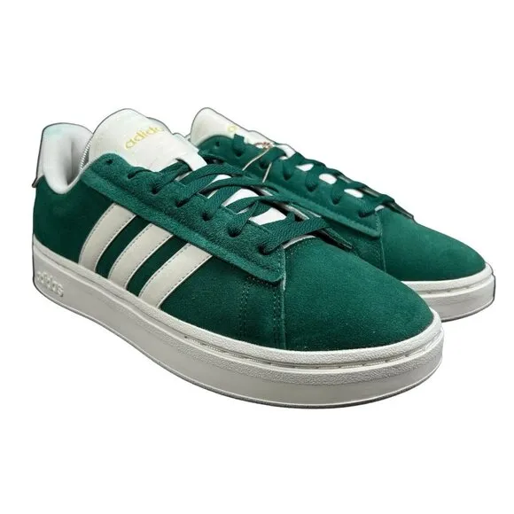 Adidas Grand Court Alpha Collegiate Green White Gold Shoes ID8853 Women's Sz 11