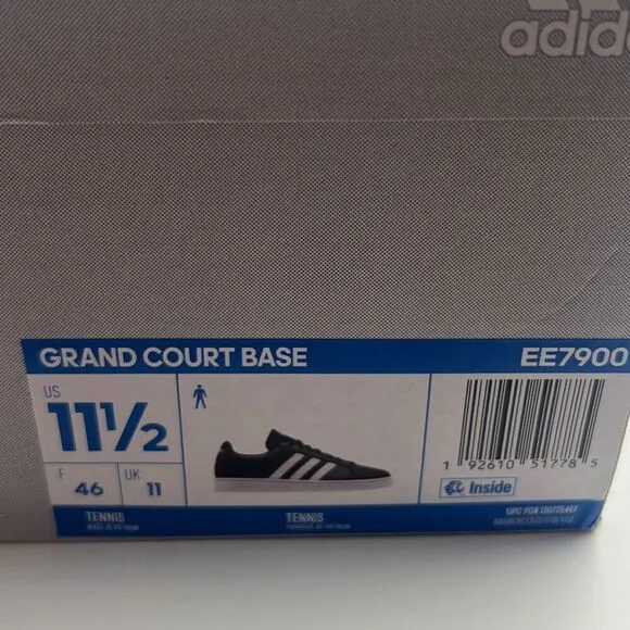 Adidas GRAND COURT BASE SHOES- NWB- Men 11.5