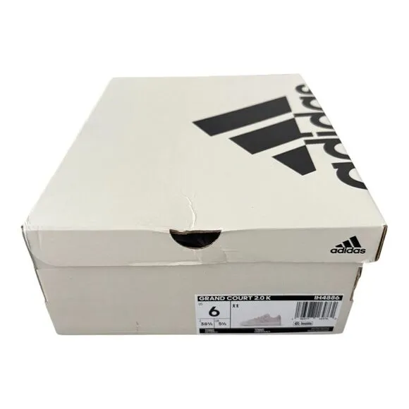 Adidas Grand Court 2.0 Big Kids Youth Size 6 IH4886 White Pink Green