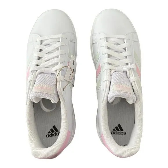 Adidas Grand Court 2.0 Big Kids Youth Size 6 IH4886 White Pink Green