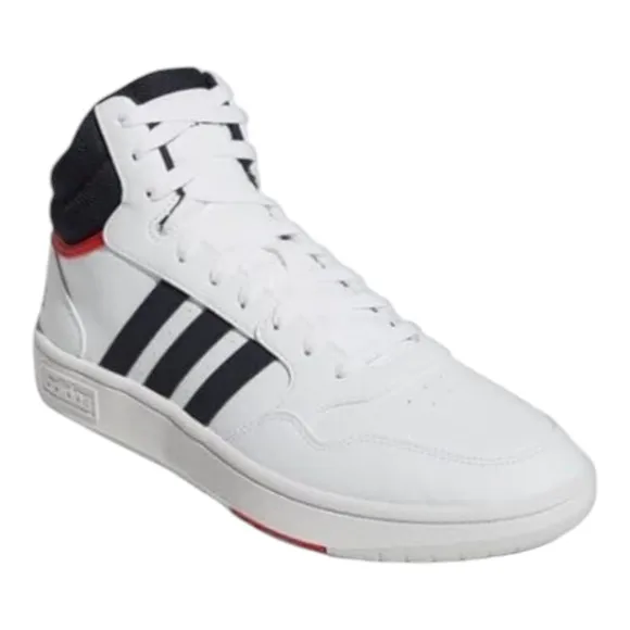 Adidas Hoops 3.0 Mid Mens Shoes Size 11 Color Cloud White/Legend Ink/Vivid Red