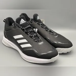 Adidas Icon 7 Baseball Turf Shoes S23711 Black White Men's Size 12.5 NEW